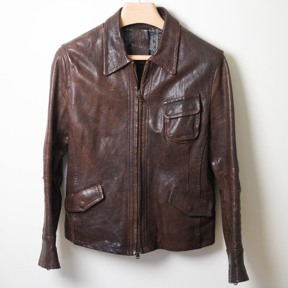 Empresa Leather Jacket, made in Italy